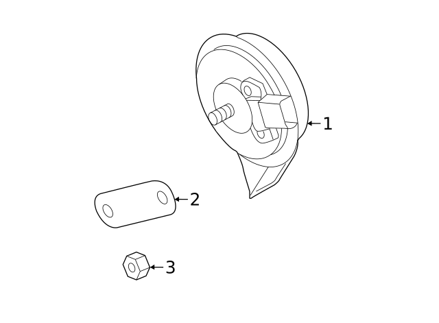 Low Note Horn Nut N-011-118-18 - View 7