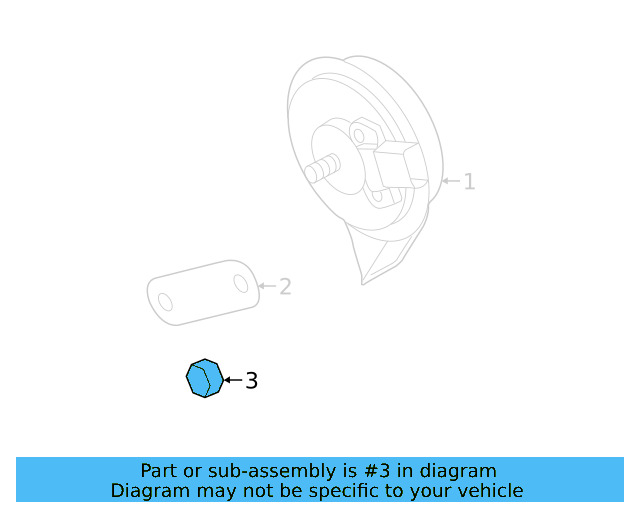 Low Note Horn Nut N-011-118-18 - View 18