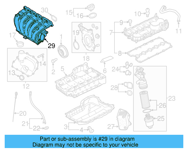 Engine Intake Manifold 07K-133-201-M - View 6