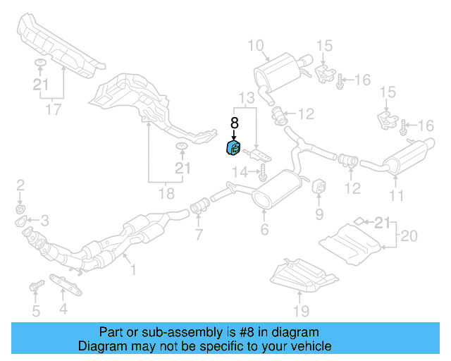 Muffler & Pipe Retainer Ring 1K0-253-147 - View 9
