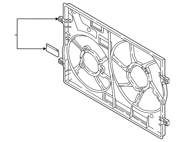 Fan Shroud 3Q0-121-205-B - View 2