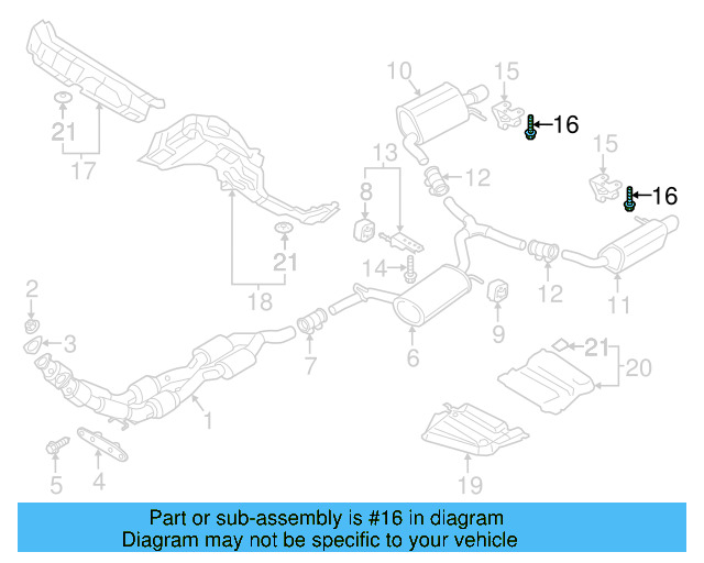 Rear Bracket Bolt N-105-703-02 - View 2