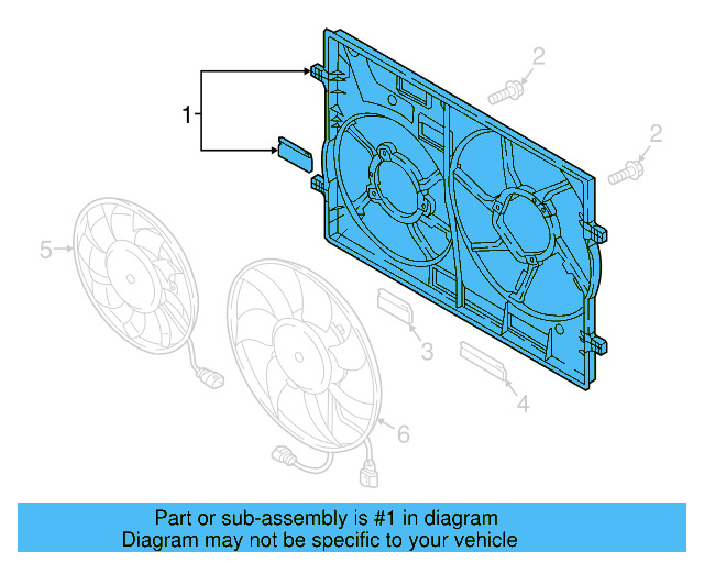 Fan Shroud 3Q0-121-205-B - View 5