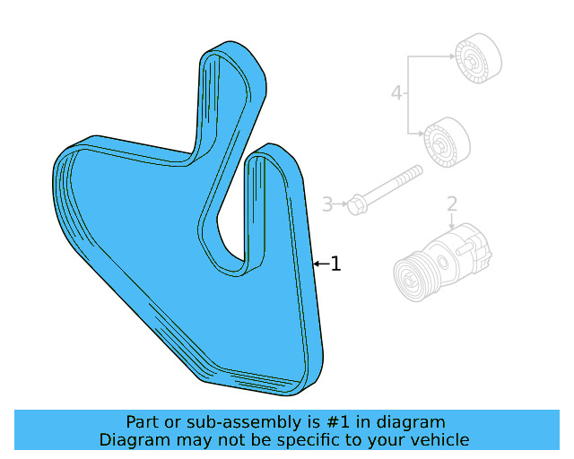 Serpentine Belt 022-145-933-AP - View 20