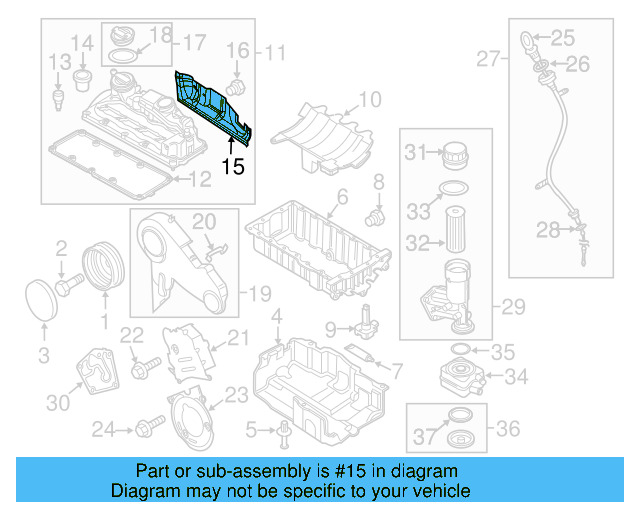 Center Timing Cover Bolt N-100-829-12 - View 17