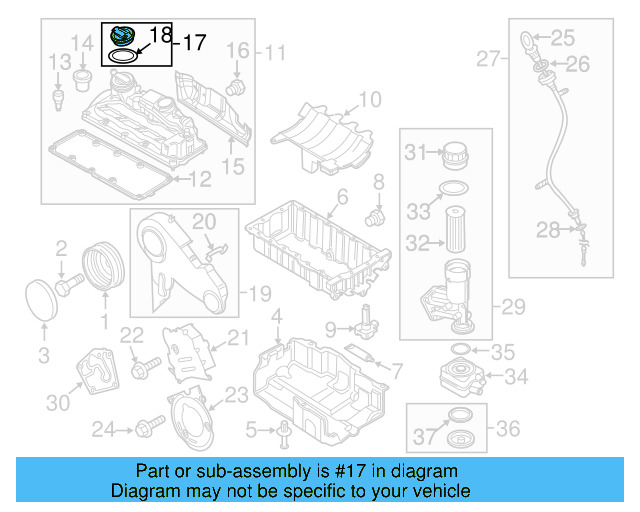 Center Timing Cover Bolt N-100-829-12 - View 13