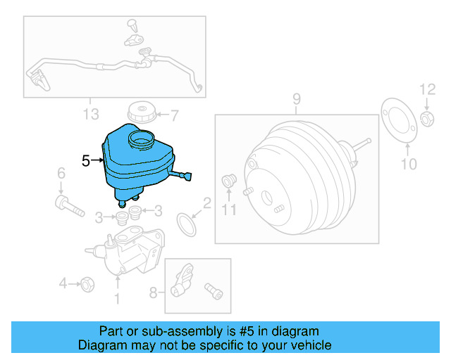 Master Cylinder Reservoir 7P0-611-303-A - View 5