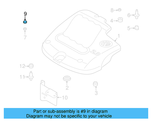 Grommet Cap 06A-103-937 - View 3