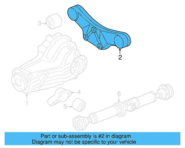 Differential Assembly Mount Bracket 8E0-599-285-B - View 2