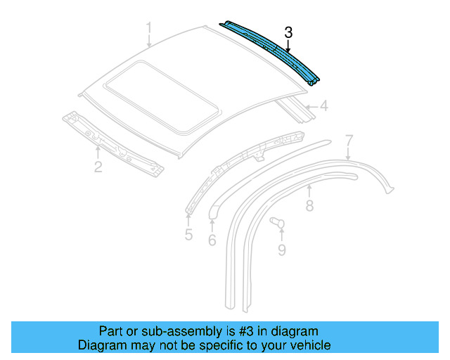 Rear Header 3B5-817-164 - View 10