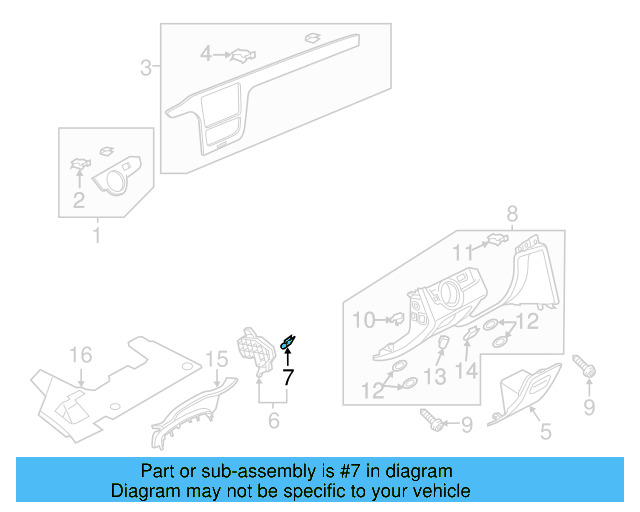 Instrument Panel Plug 1T0-857-489 - View 13