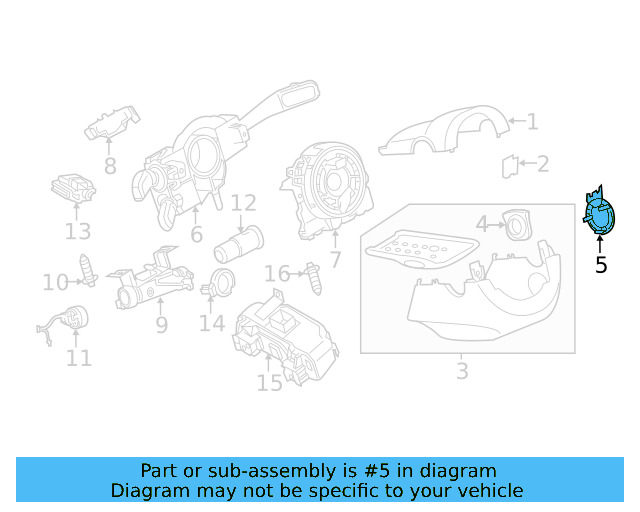 Steering Column Cover Plug 5N0-905-354-A-82V - View 31