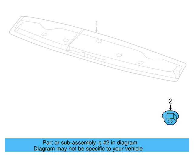 Spoiler Nut 7B0-999-002 - View 4