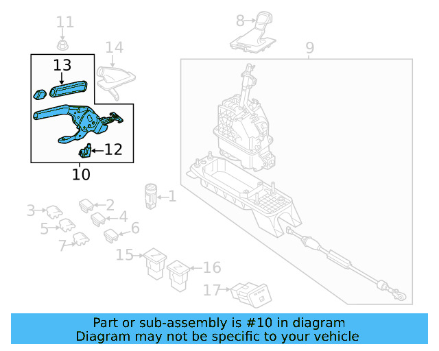 Parking Brake Control 561-711-303-AF-MNZ - View 8