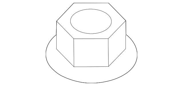 Park Brake Handle Lock Nut N-104-355-07 - View 3