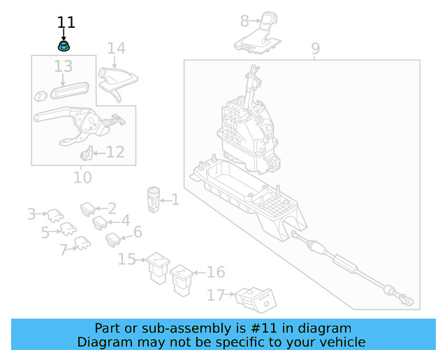Park Brake Handle Lock Nut N-104-355-07 - View 5