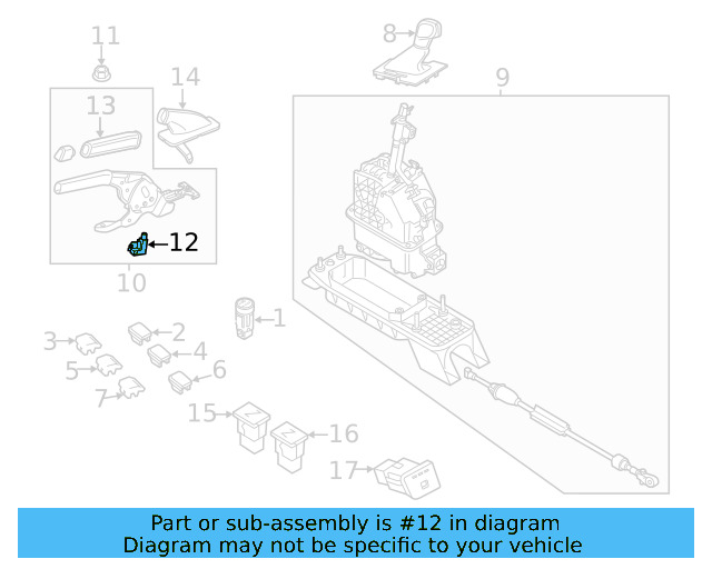 Park Brake Warning Switch 1J0-947-561-C - View 37