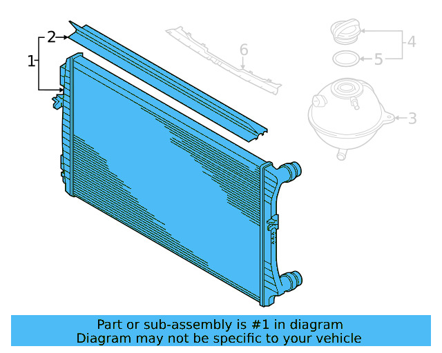 Radiator 5QM-121-251-AA - View 3