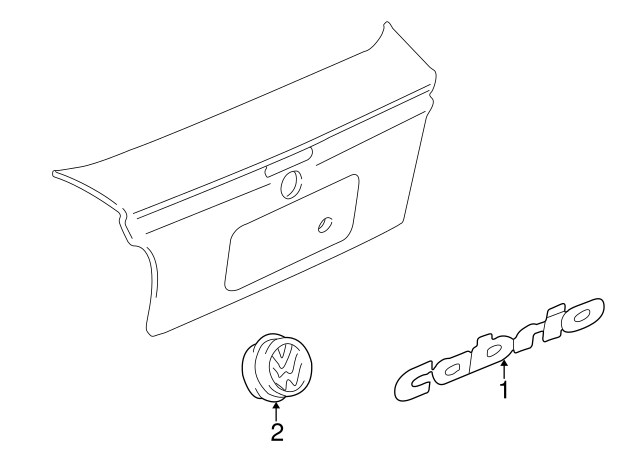 Emblem 1E0-853-630-FCS
