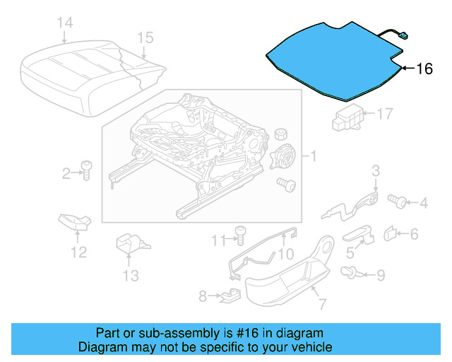 Seat Cushion Heater 7N0-963-555-A - View 5