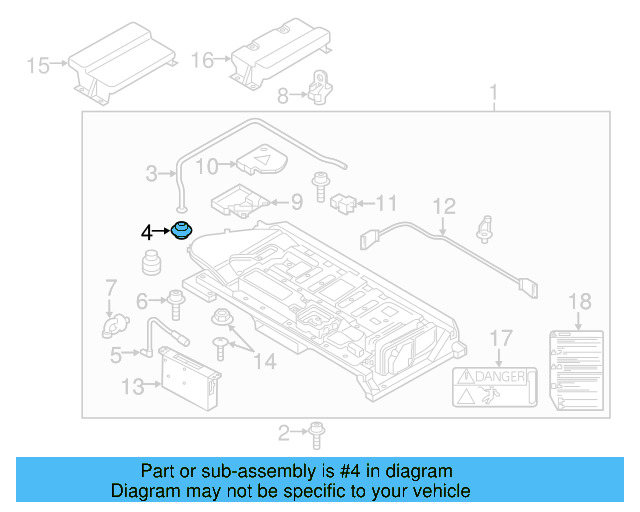 Vent Tube Grommet 5C6-915-143-A - View 3