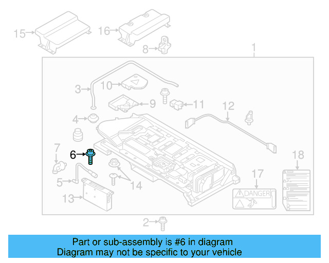 Ground Cable Bolt N-911-049-01