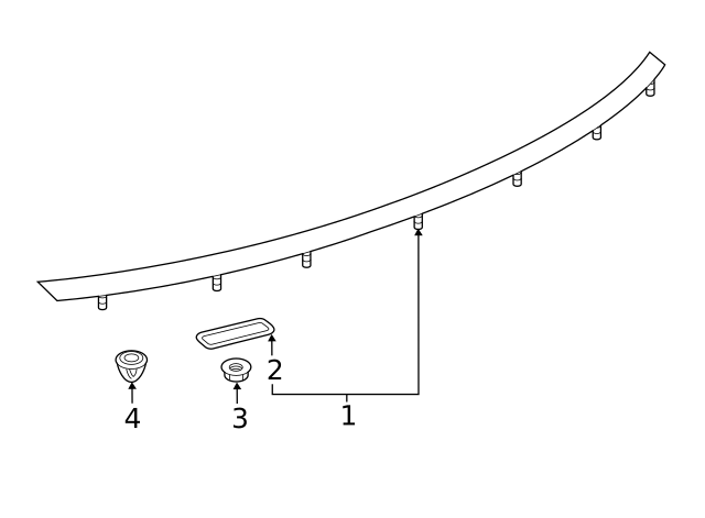 Backup Lamp Assembly Nut N-100-173-04 - View 3
