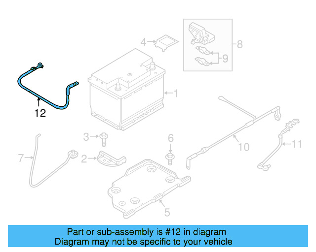 Battery Cable 1S0-915-181-B - View 4
