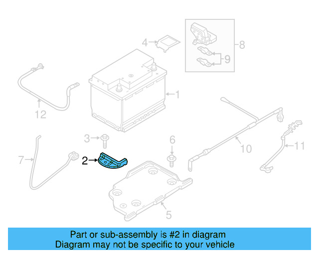 Battery Tray Clamp 1J0-803-219 - View 61