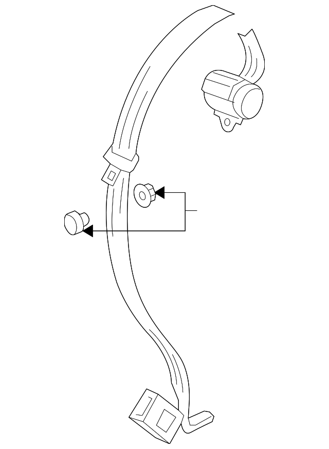 Center Belt Assembly 1K6-857-807-AH-RAA