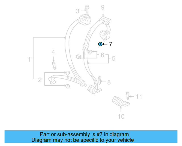 Center Belt Assembly Nut N-989-910-01 - View 26