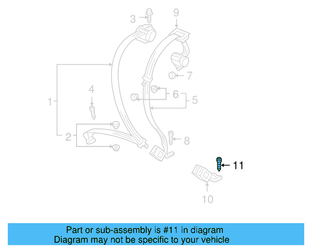 Seat Belt Lap And Shoulder Belt Bolt WHT-003-683 - View 32