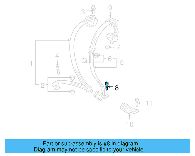Seat Belt Lap And Shoulder Belt Bolt WHT-003-683 - View 33