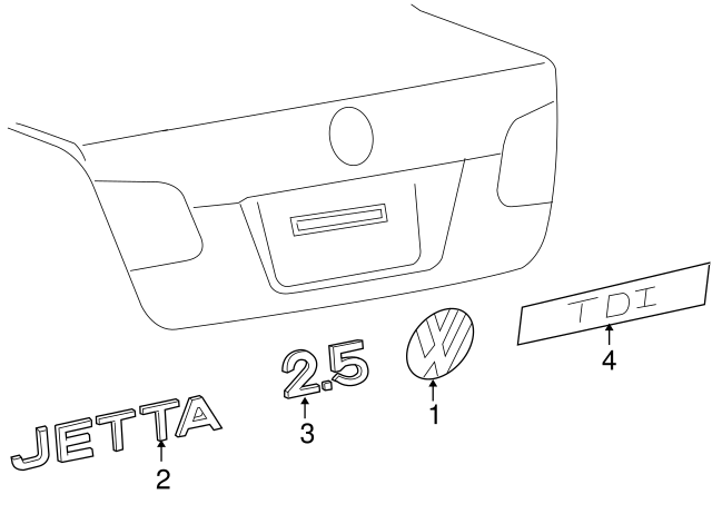 Hatch Emblem 1K9-853-630-ULM - View 5