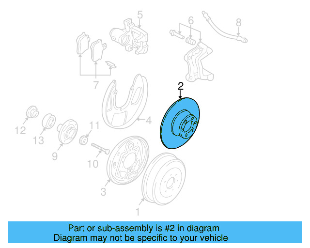 Brake Rotor 7D0-615-601-B - View 3