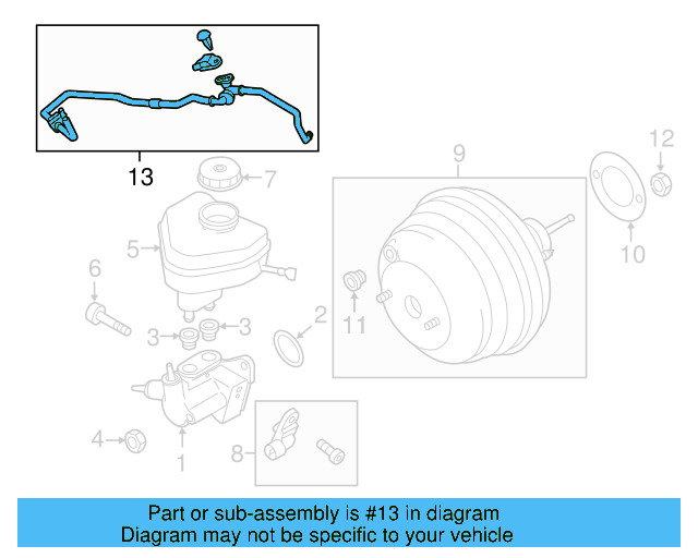 Vacuum Hose 7P0-611-932-AN - View 8