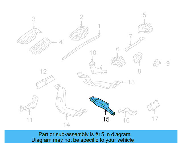 Center Duct 5M0-819-633 - View 32