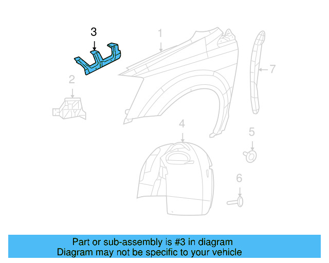 Center Bracket 7B0-821-156 - View 3