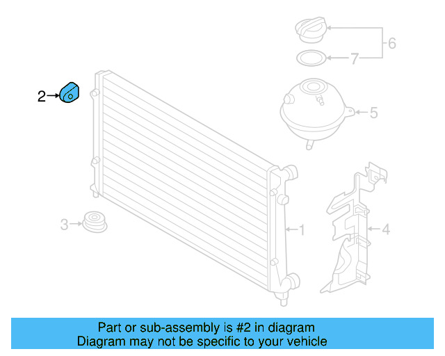 Upper Mount 1K0-121-367-P - View 61