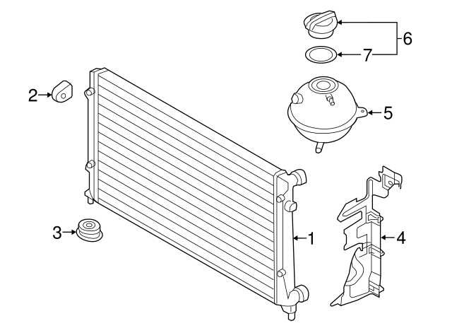 Upper Mount 1K0-121-367-P - View 47