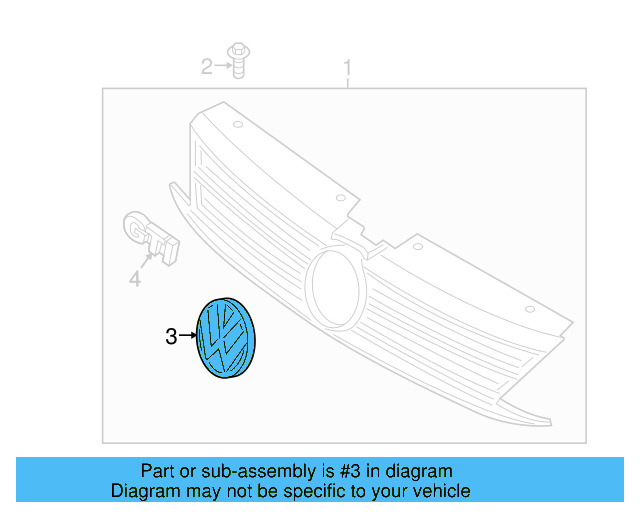 Emblem 3G0-853-601-A-JZA - View 47