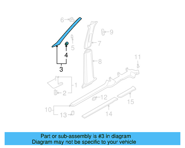 Body A 1K0-868-223-A-3U6 - View 5