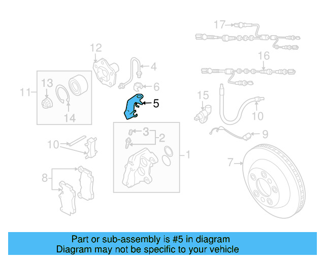 Brake Line 7L0-614-772-A