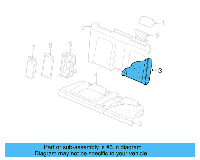 Seat Back Pad 1Y0-885-775-E