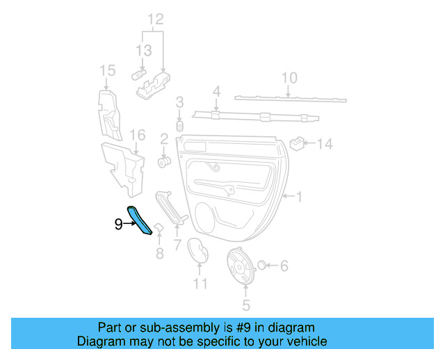 Pull Handle Cover 3B4-867-371-B-2ZS - View 6