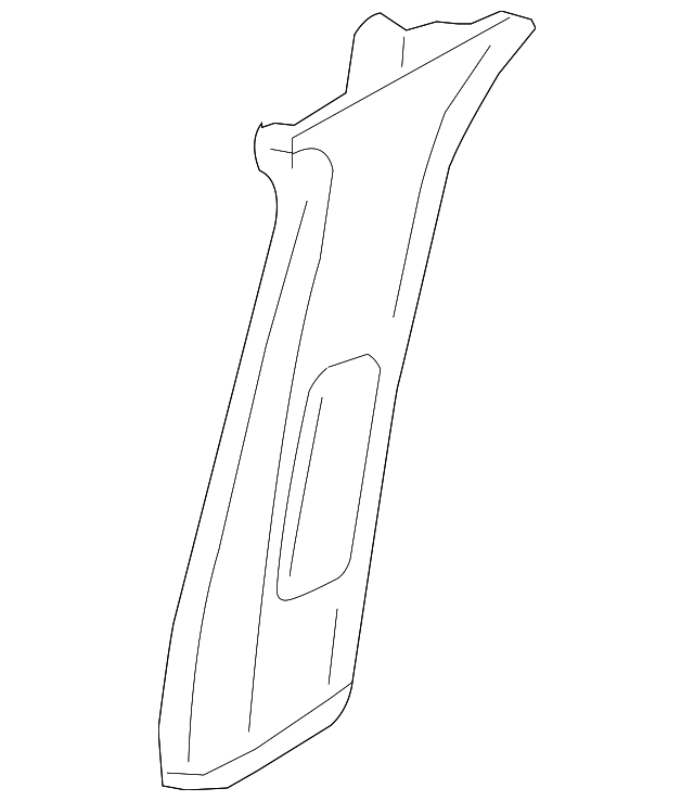 Upper Center Pillar Trim 1J5-867-244-H-2XP