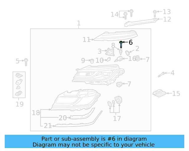 Headlamp Assembly Bolt N-911-776-01 - View 28