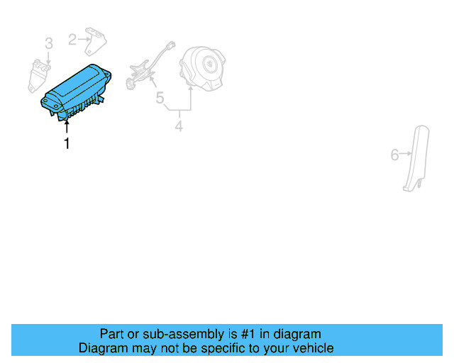 Passenger Inflator Module 5C5-880-204-B - View 3