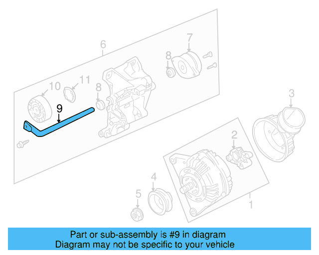 Tension Rod 028-903-308-C - View 3