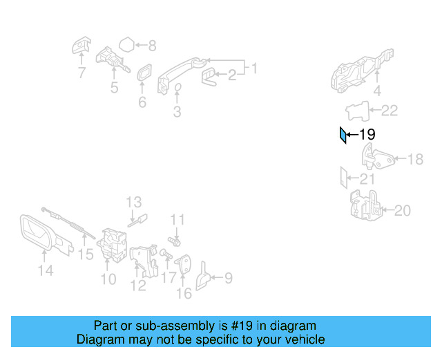Upper Hinge Backing Plate 1K0-831-282-B - View 32